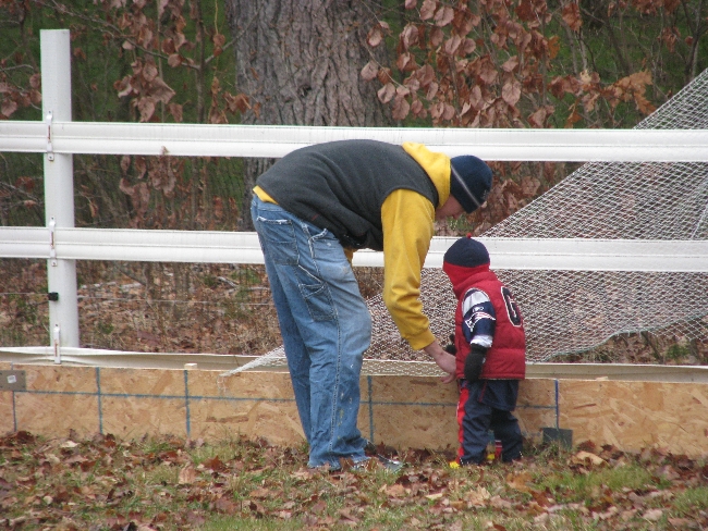 Our first rink. Fall 2008.